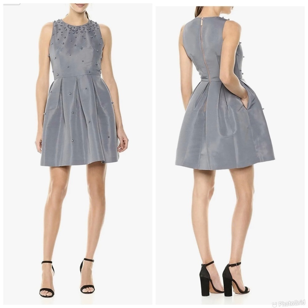 Ted Baker Tie The Knot Pearl Embellished Skater Dress